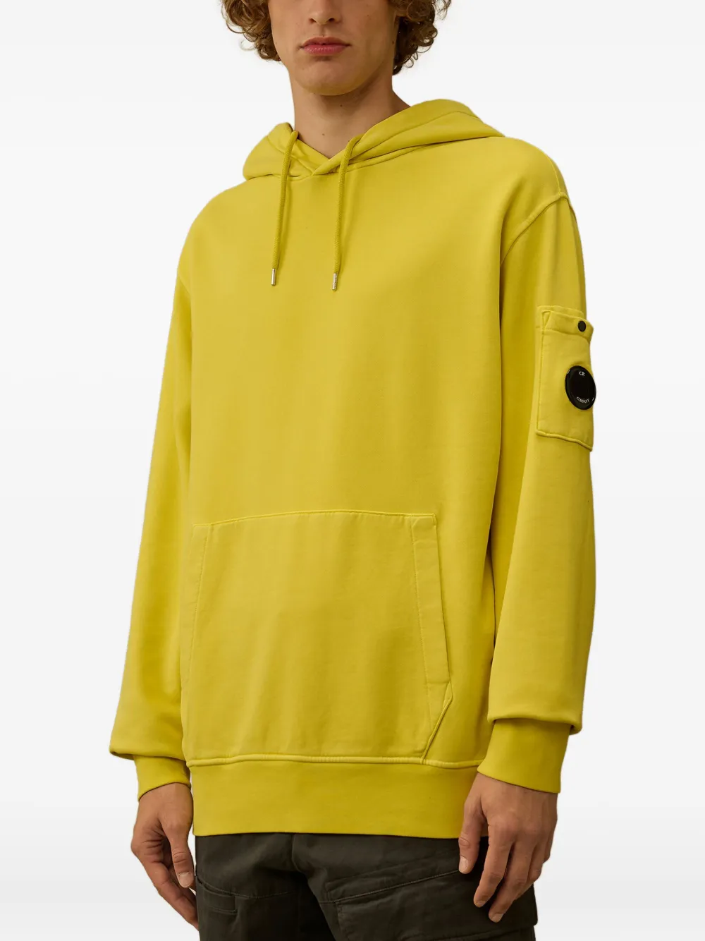 C.P. Company Hoodie met Lens-detail Geel