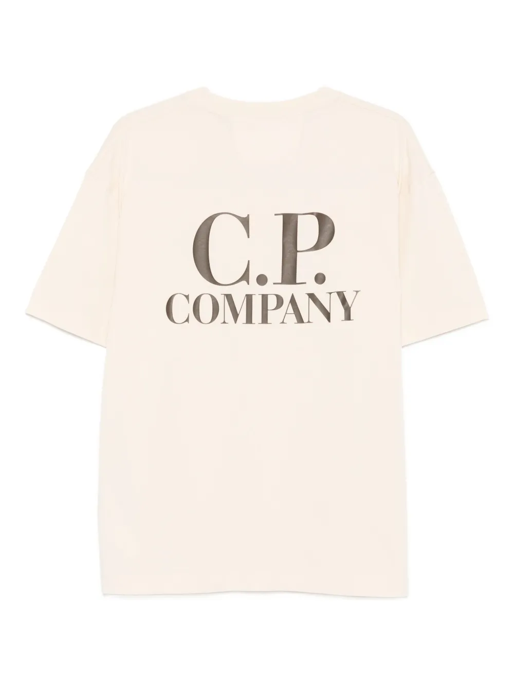 C.P. Company logo-print cotton T-shirt - Beige