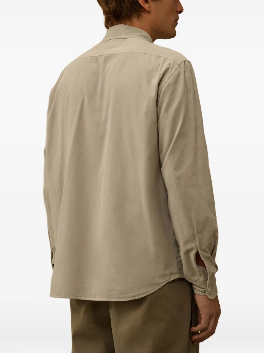 C.P. Company 2000 gestreept ribfluwelen overhemd Grijs