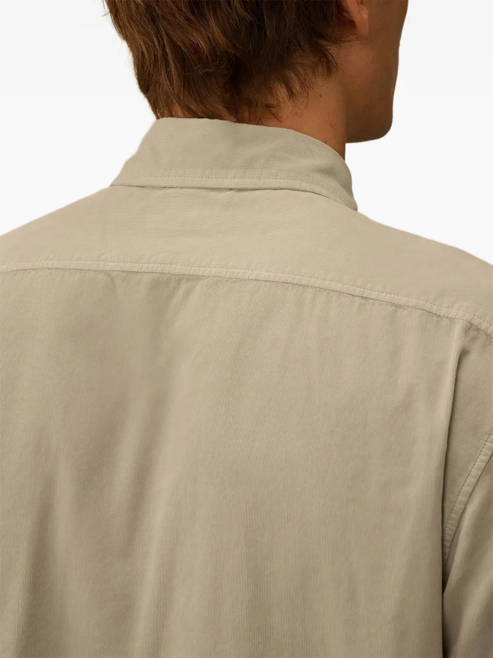 C.P. Company 2000 gestreept ribfluwelen overhemd Grijs