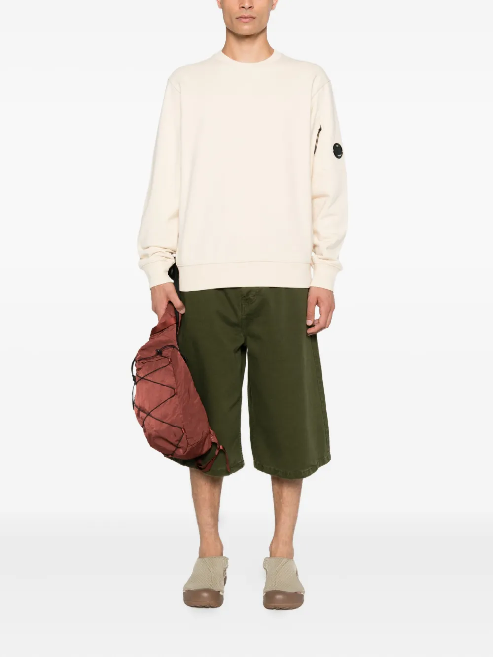 C.P. Company Sweater met ronde hals Beige