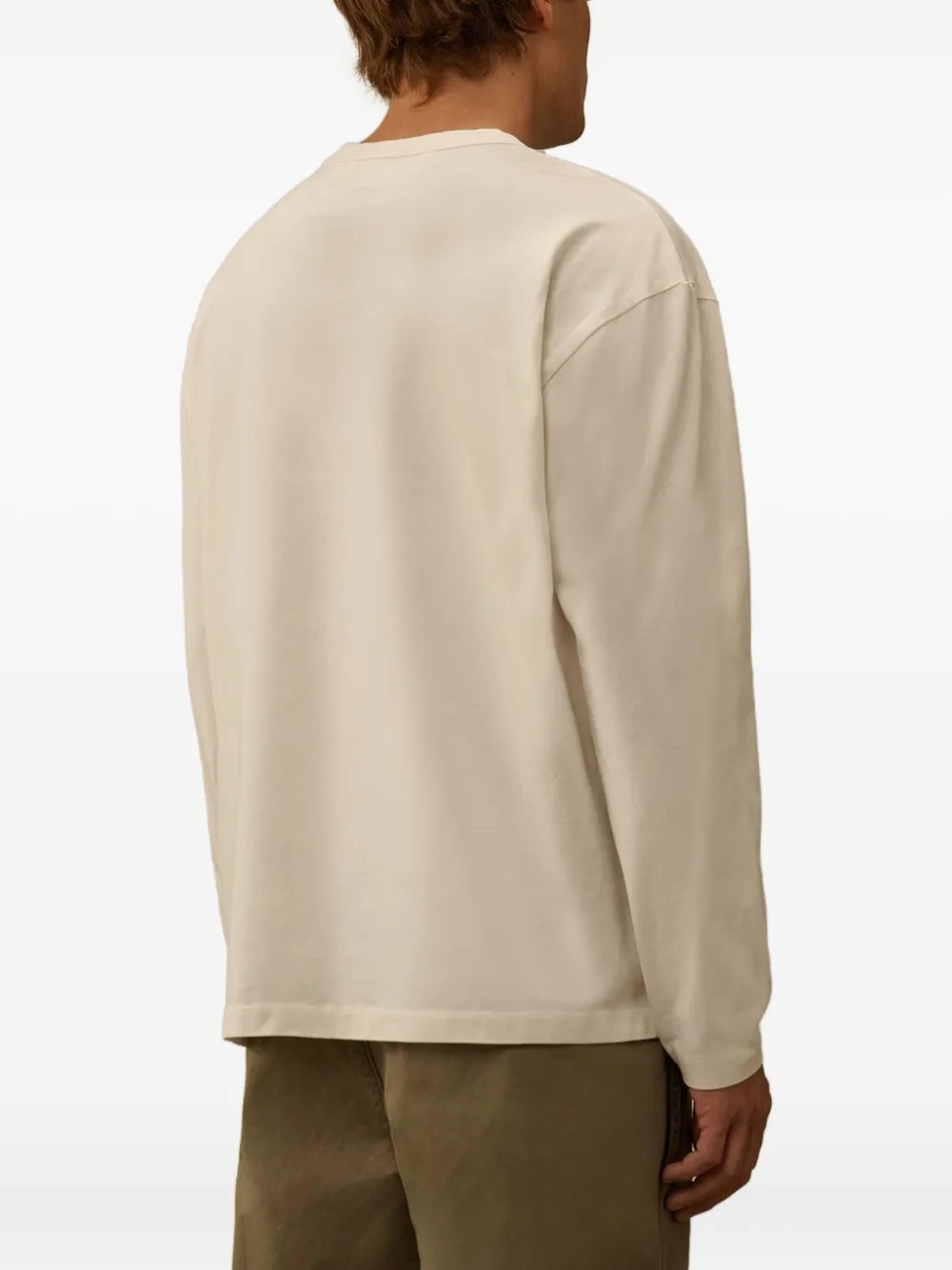 C.P. Company T-shirt met geborduurd logo Wit