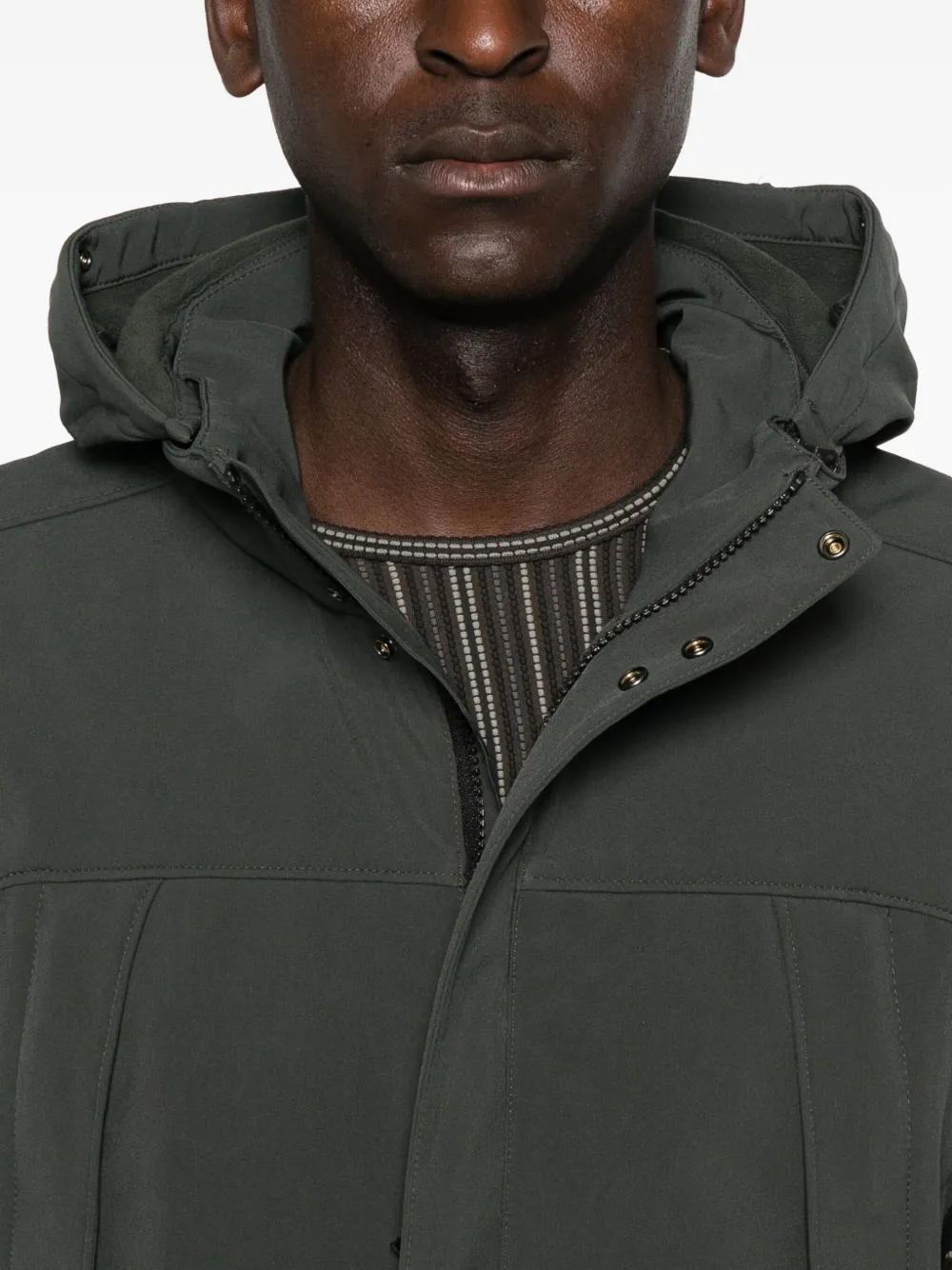 C.p. Company Hooded Sleeveless Waistcoat In Gray