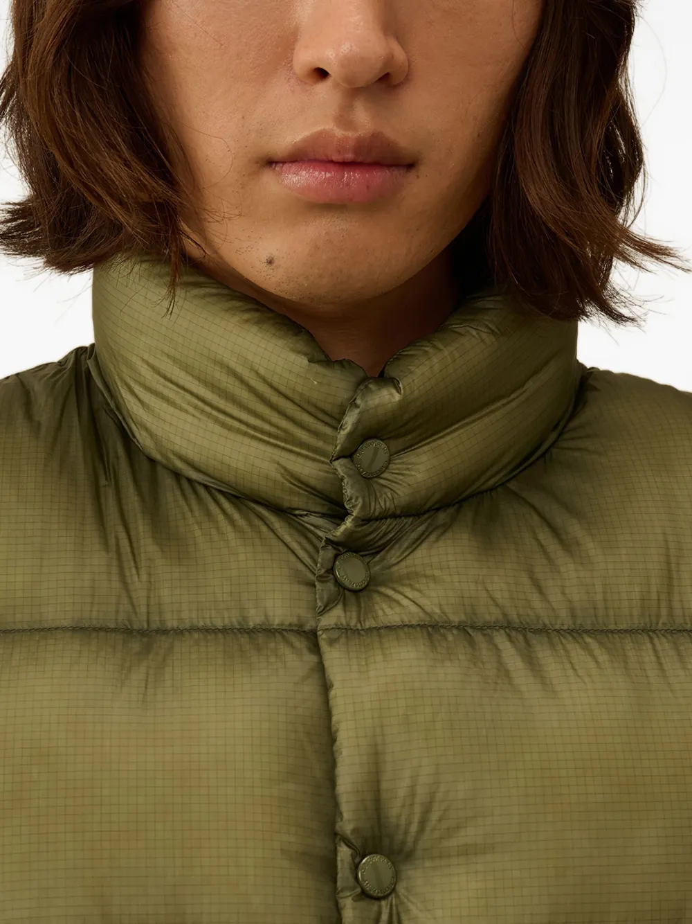 C.p. Company Button-fastening Padded Gilet In Green