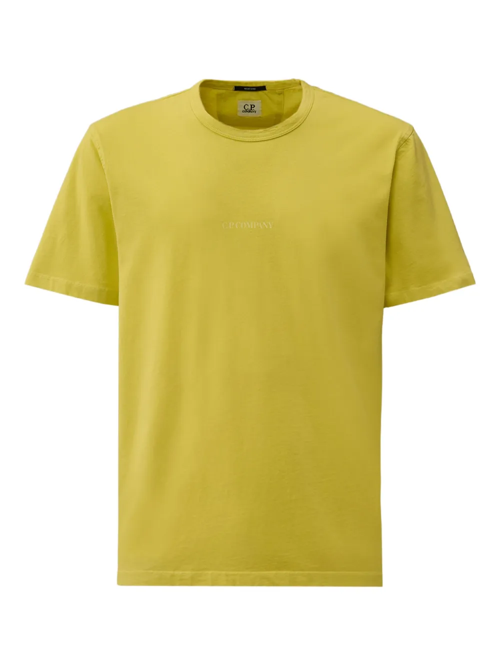 C.P. Company logo-print cotton T-shirt Geel