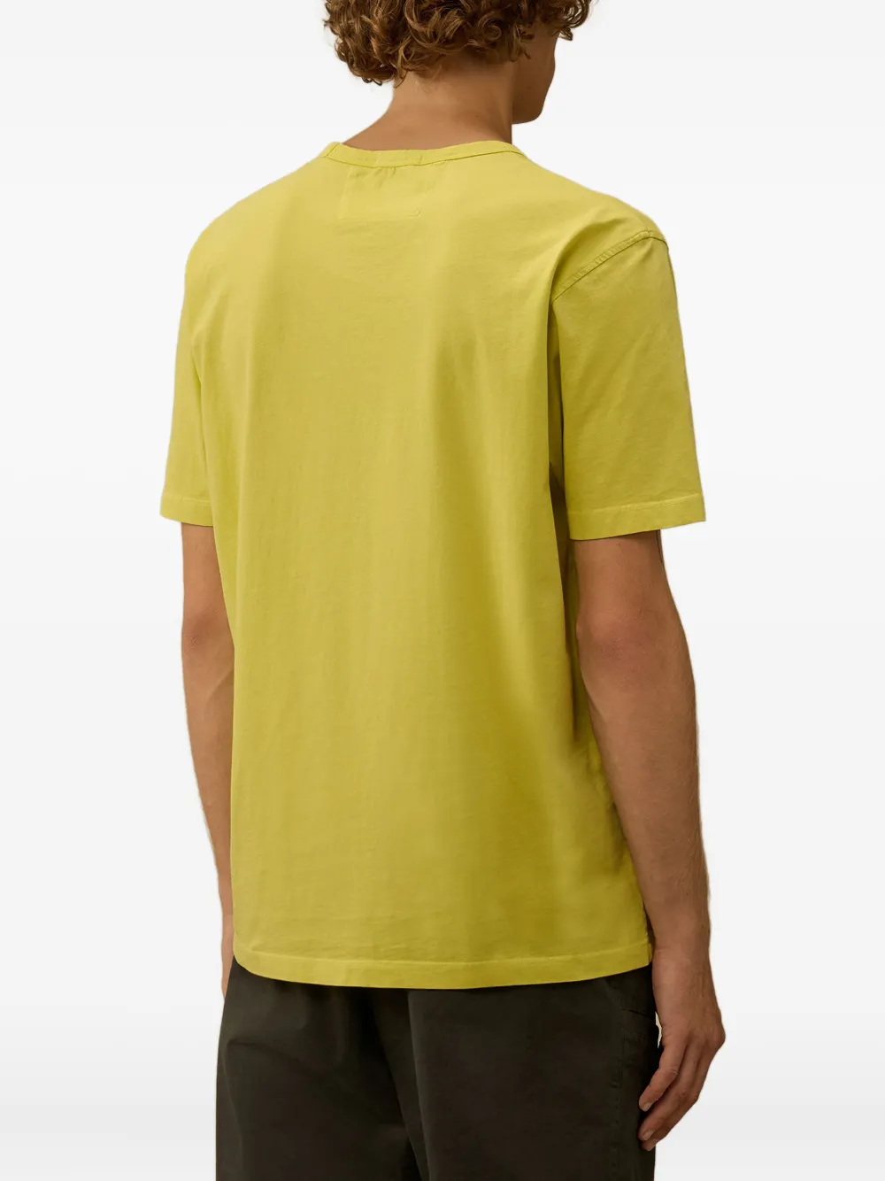 C.P. Company logo-print cotton T-shirt Geel