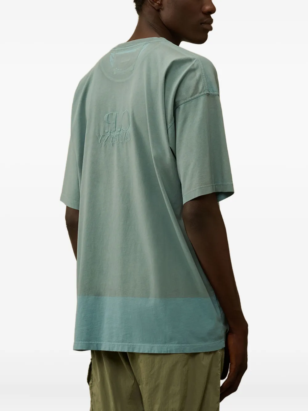 C.P. Company T-shirt met geborduurd logo Blauw