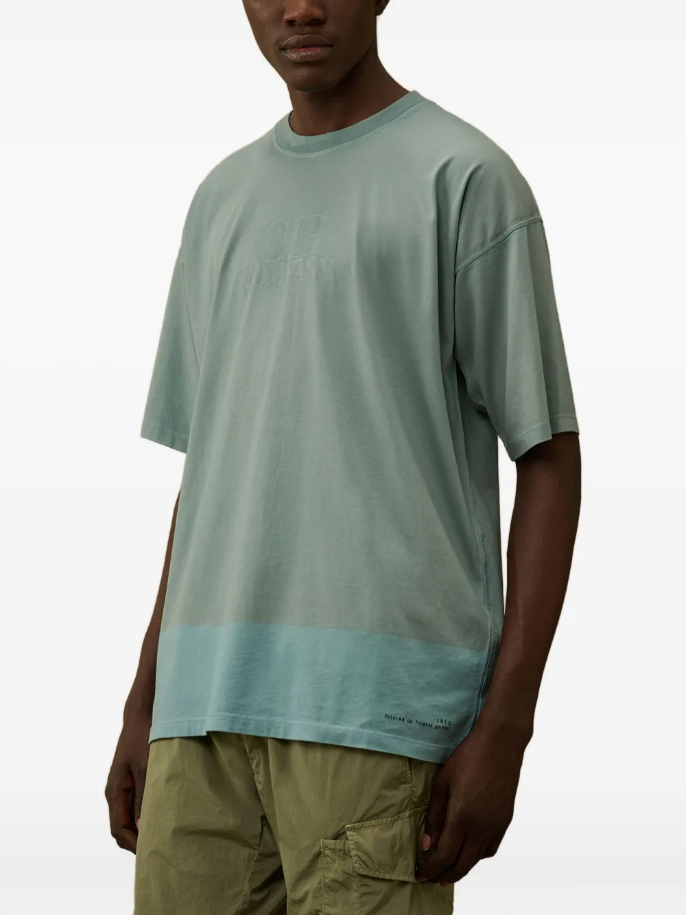 C.P. Company T-shirt met geborduurd logo Blauw