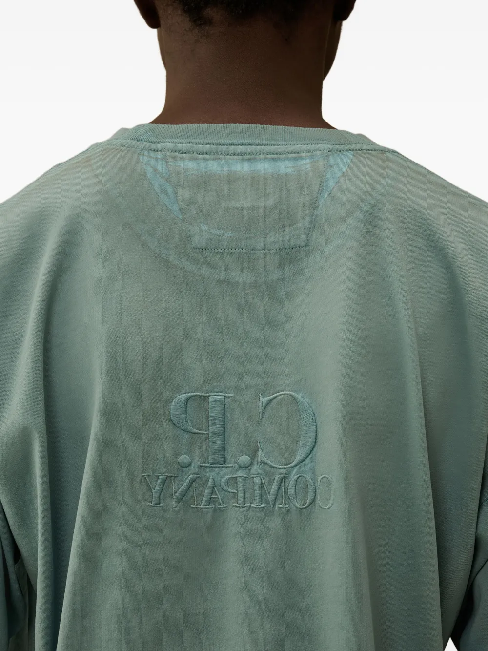 C.P. Company T-shirt met geborduurd logo Blauw