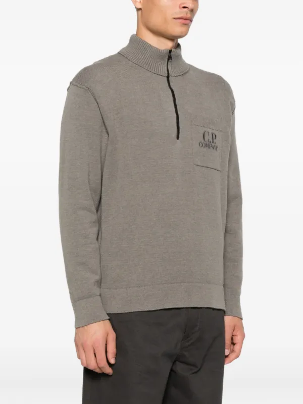 C.P. Company】グレー ハーフジップ トレーナー C.P. Company ハーフ