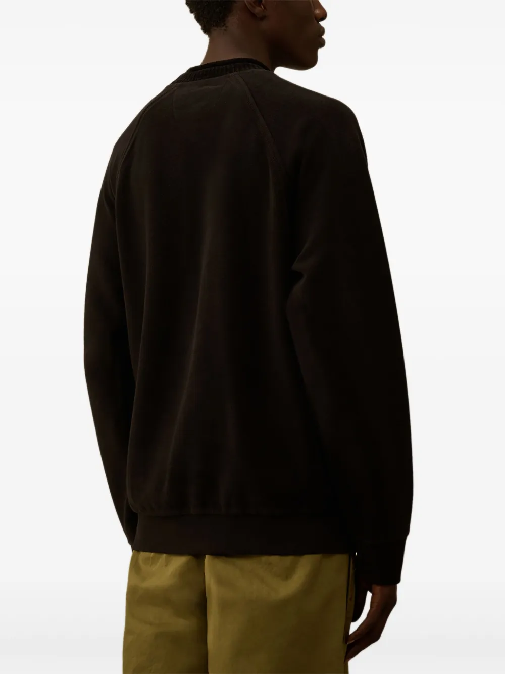 C.P. Company Trui met geborduurd logo Zwart