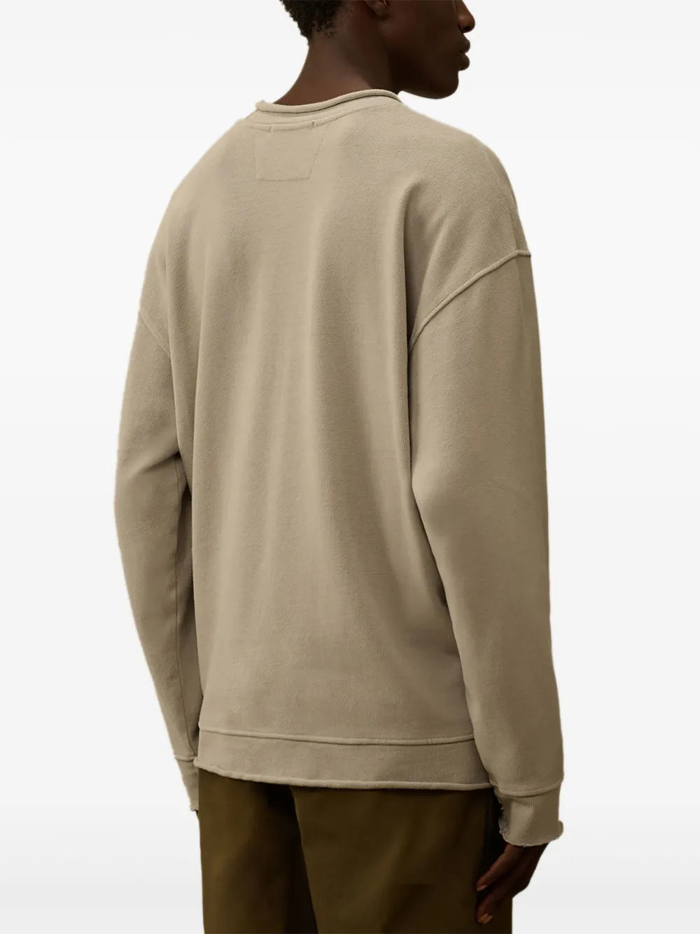 C.P. Company Trui met geborduurd logo Beige