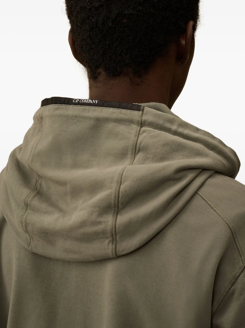 C.P. Company Hoodie met rits Grijs