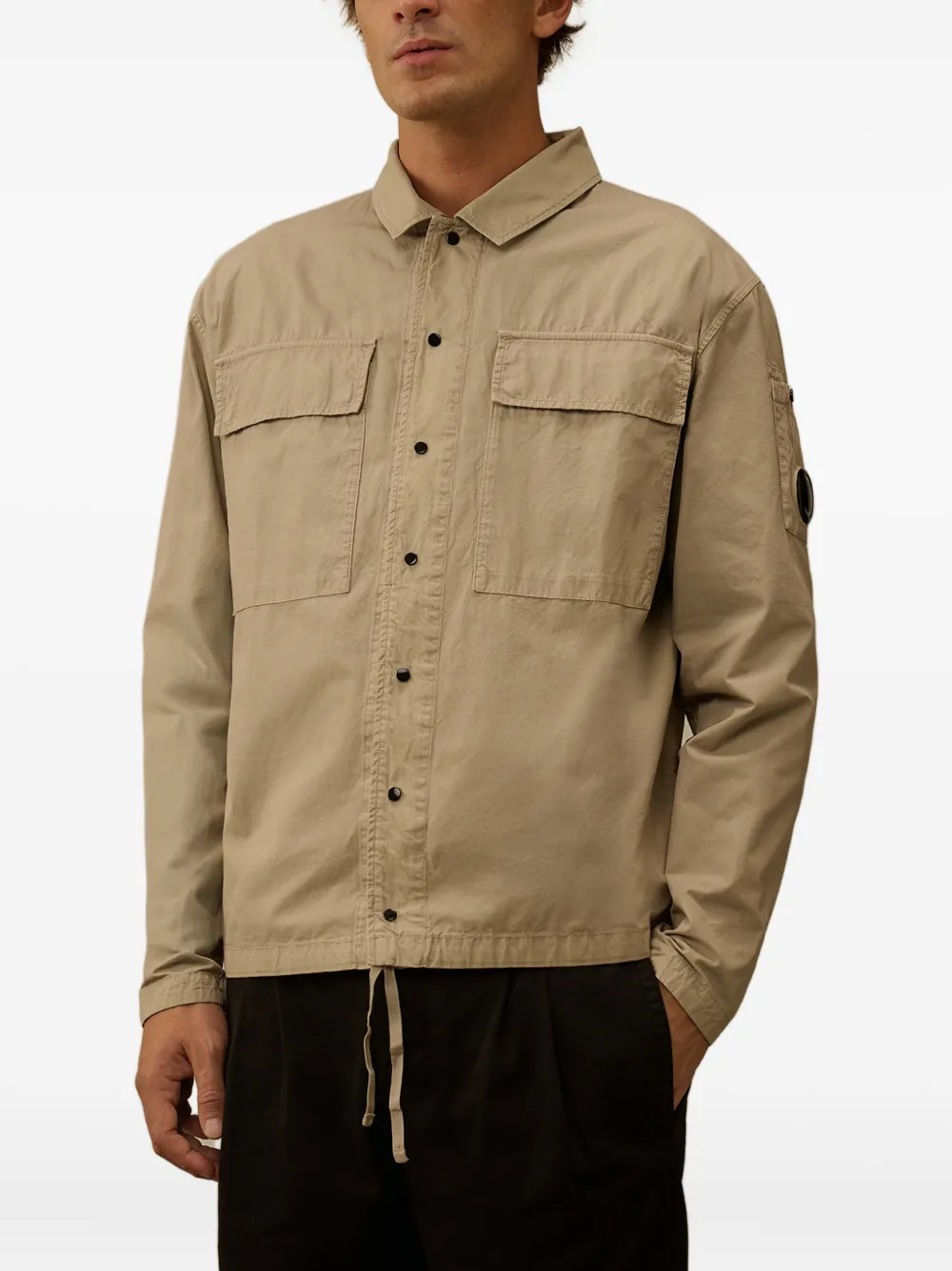 C.P. Company Lens-details shirtjack Grijs