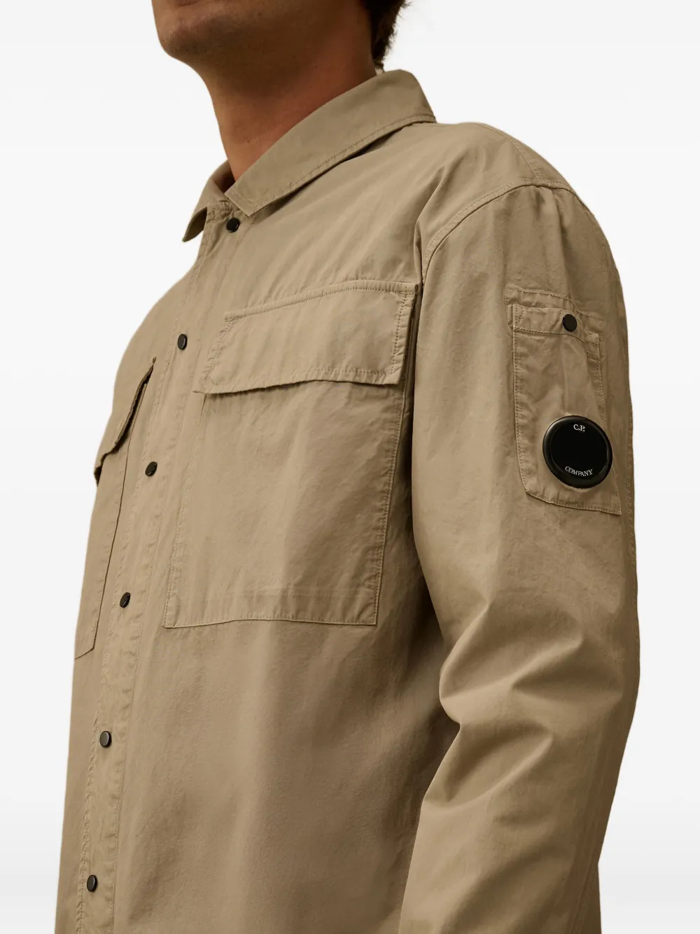 C.P. Company Lens-details shirtjack Grijs