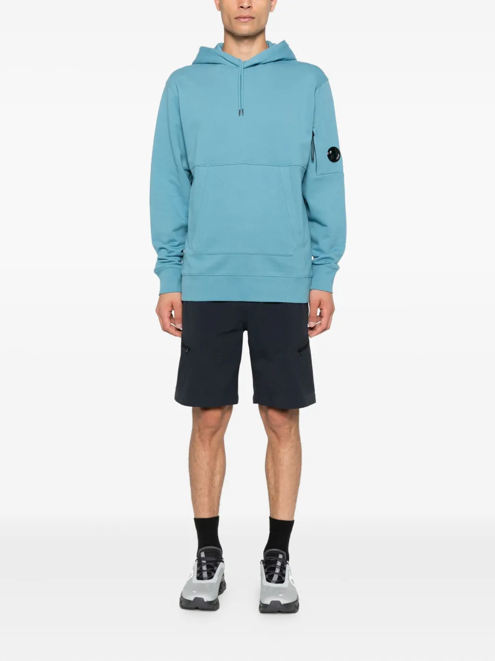 C.P. Company Hoodie met logoprint Blauw