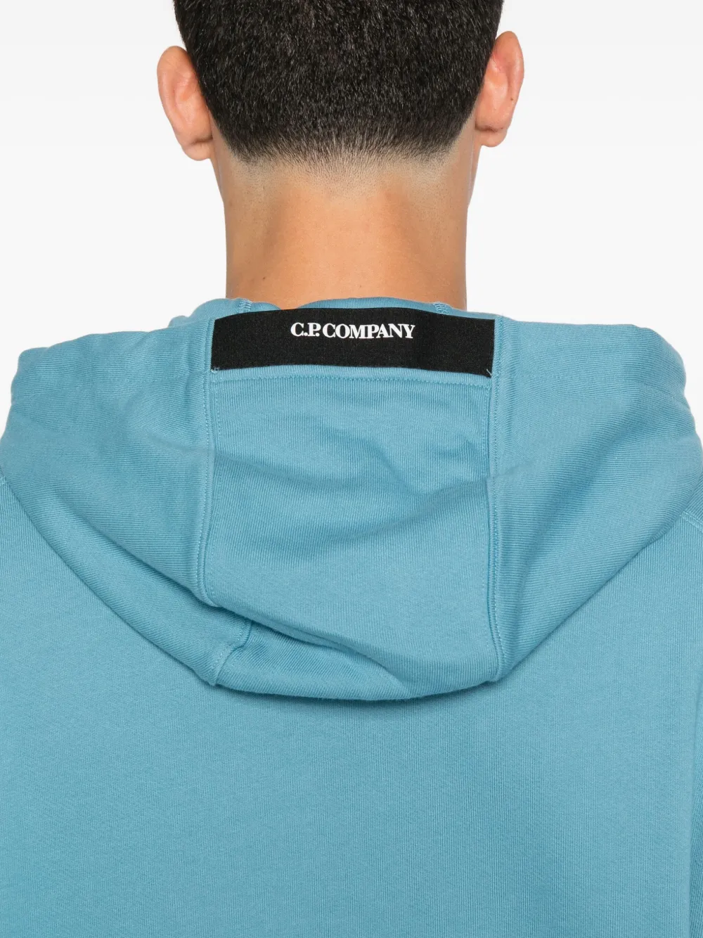 C.P. Company Hoodie met logoprint Blauw