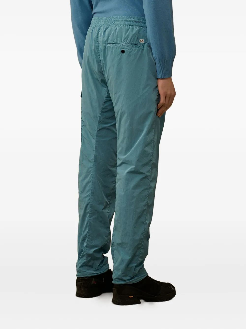 C.p. Company Cargo-pocket Elasticated Trousers In Green
