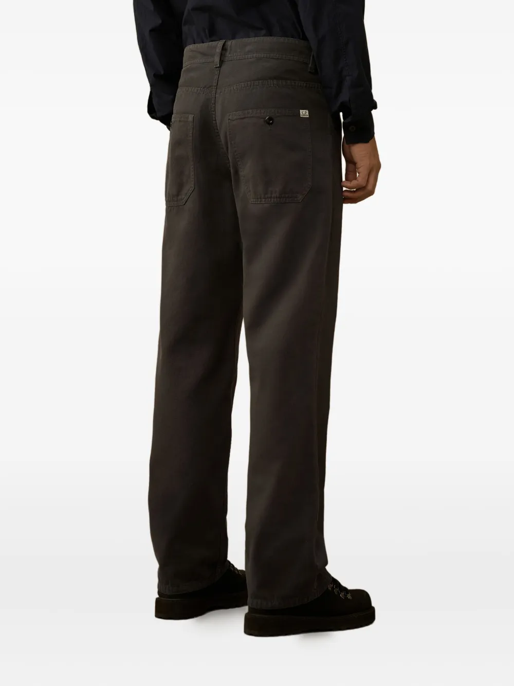 C.P. Company Broek met vijf zakken en knopen Grijs