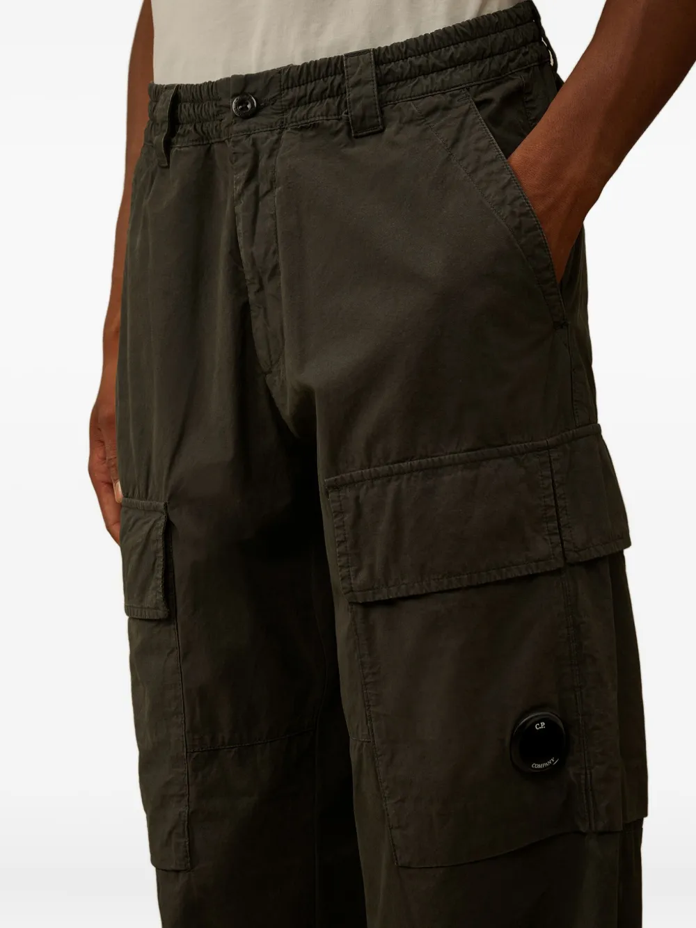 C.P. Company Broek met cargo zak Groen
