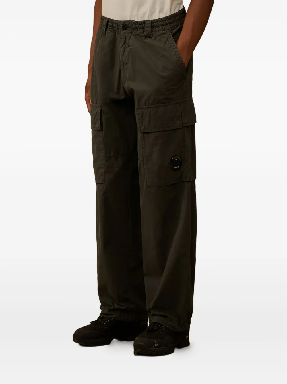 C.P. Company Broek met cargo zak Groen