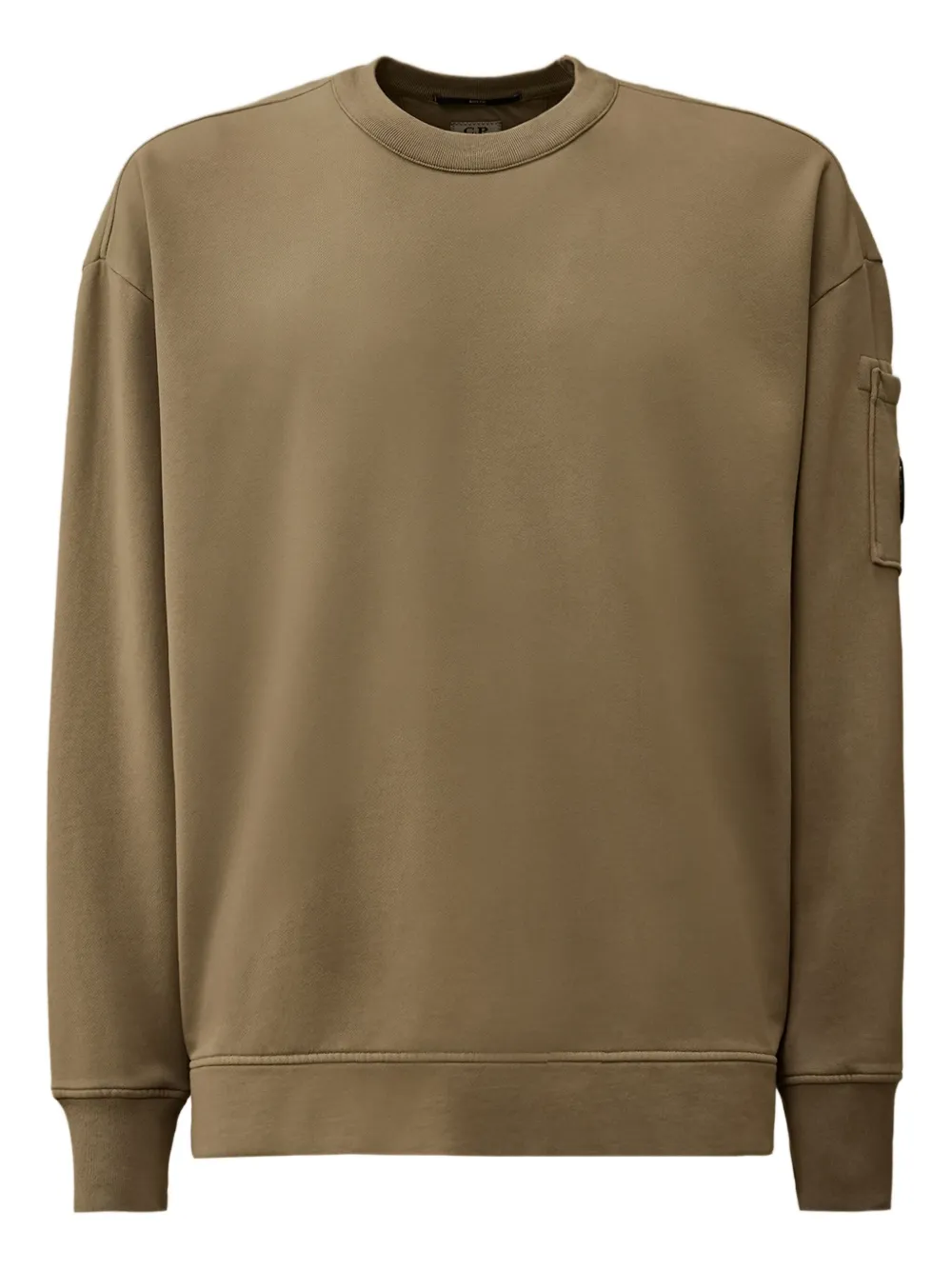 C.P. Company lens-detail crew-neck sweatshirt | Brown | Image 1