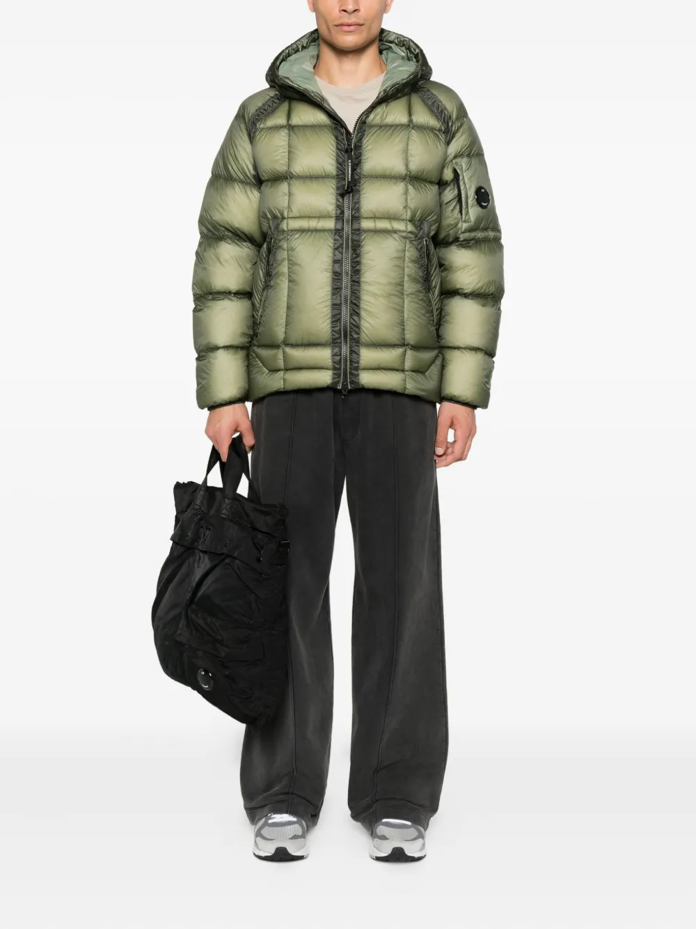 C.P. Company Lens-detail hooded jacket | Down Jackets | Image 2