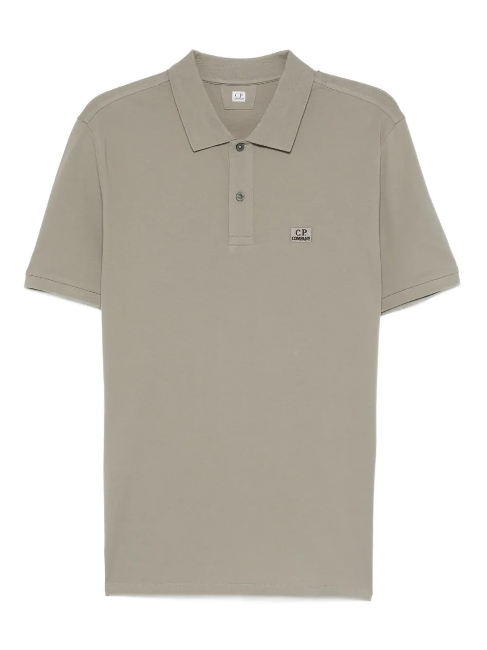 C.P. Company Poloshirt met logoplakkaat Groen