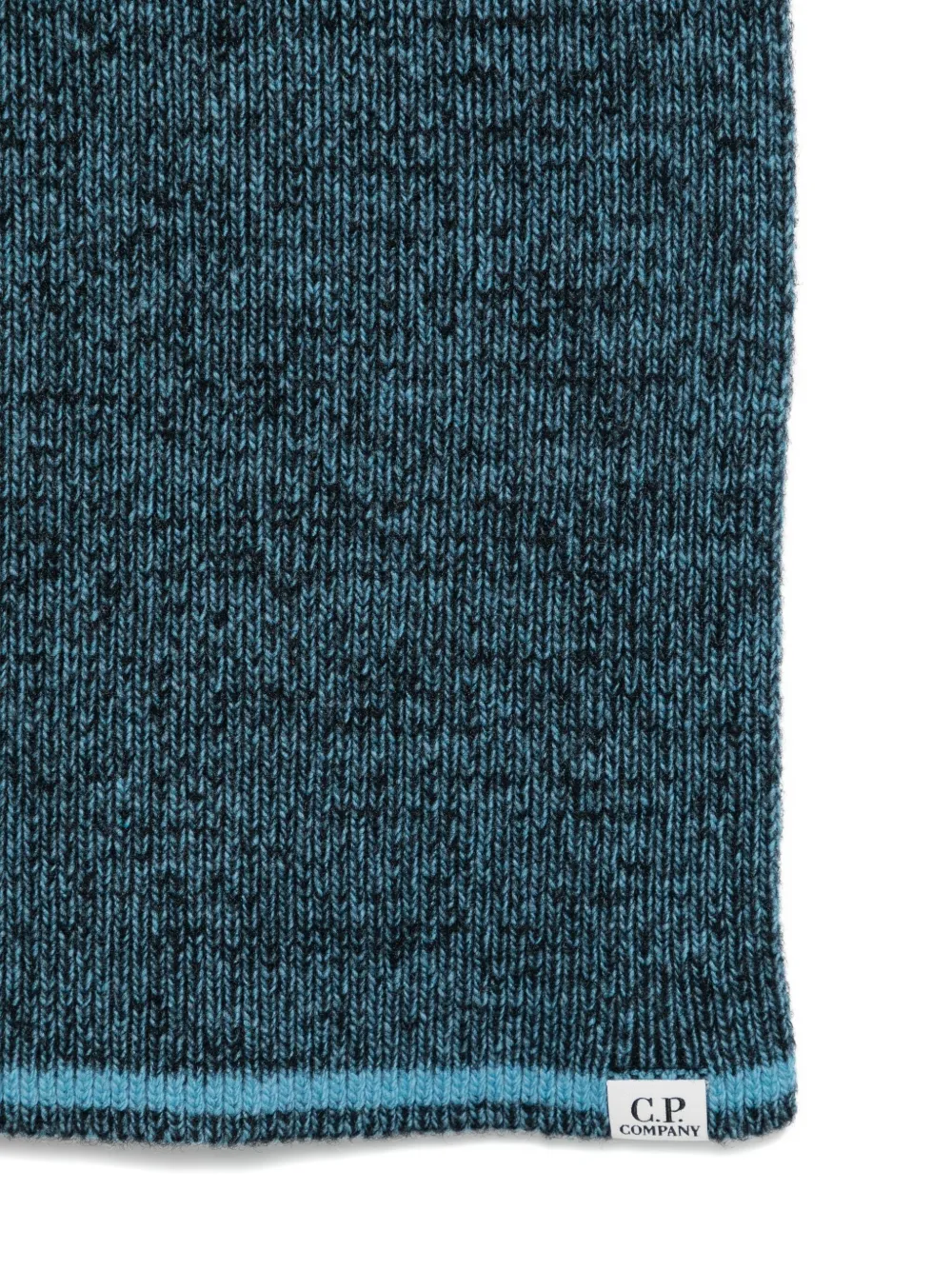 C.P. Company Ribgebreide sjaal - Blauw