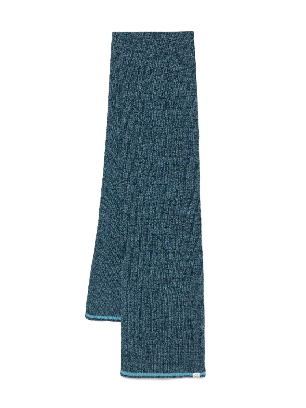 C.p. Company Ribbed-knit Scarf In Blue