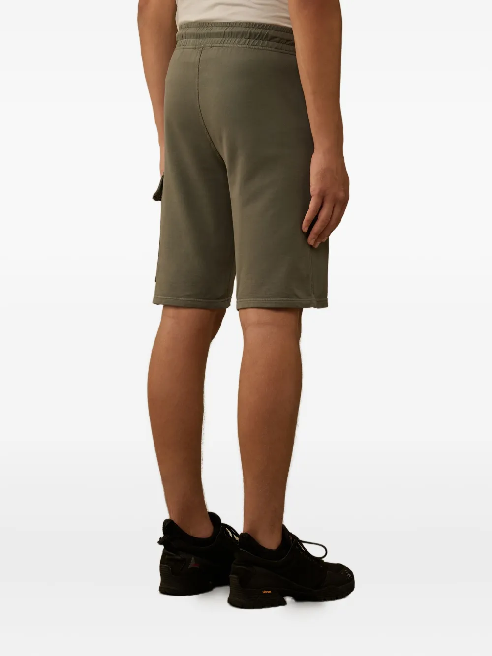 C.p. Company Drawstring-waist Cargo Shorts In Green
