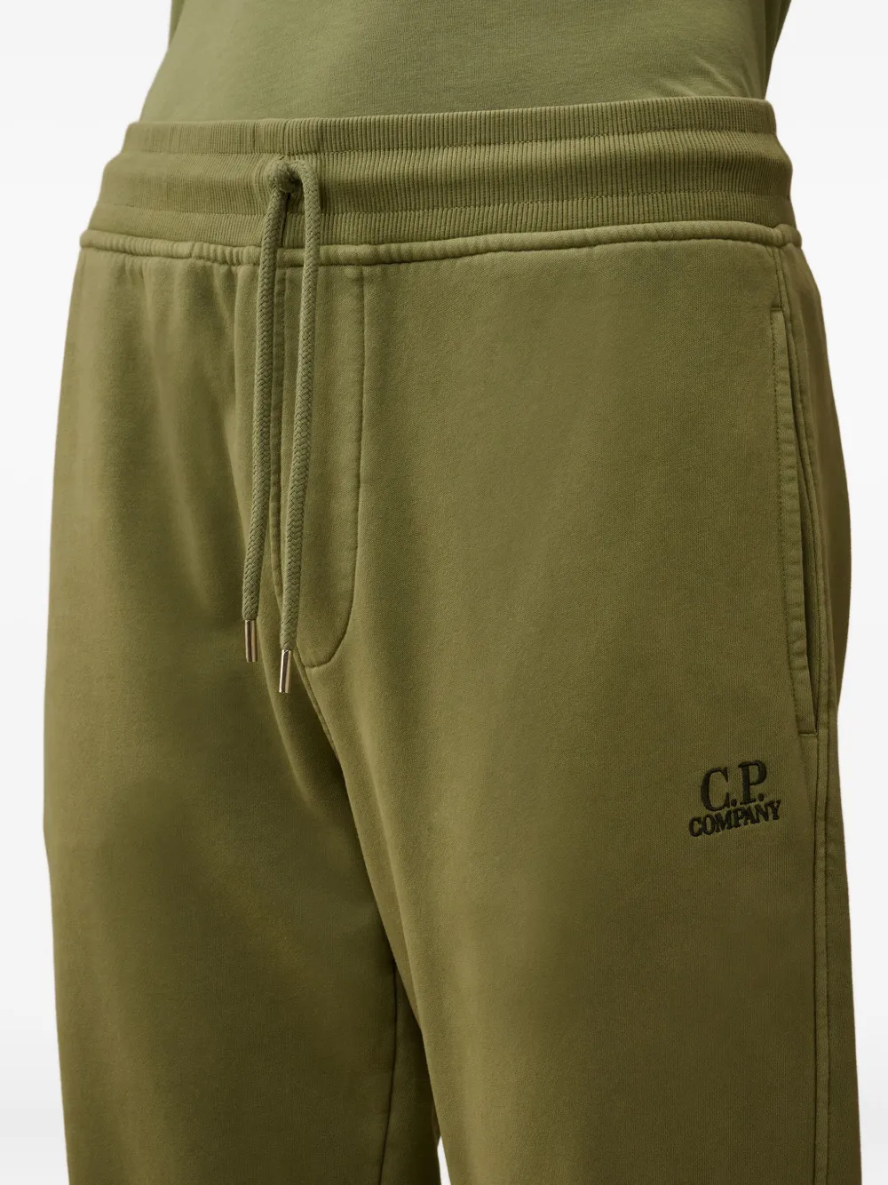C.P. Company drawstring-cuffed track pants Groen