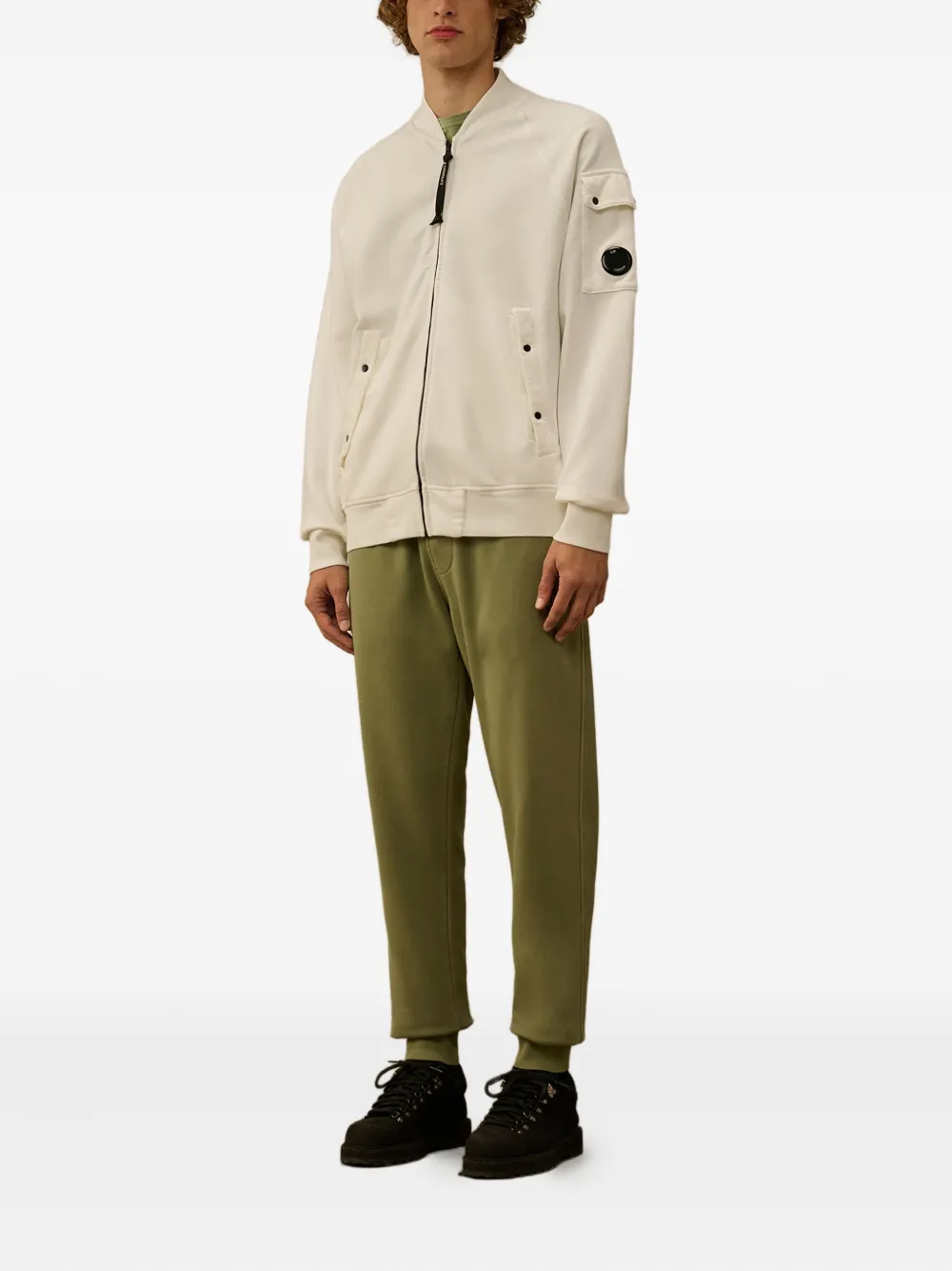 C.P. Company drawstring-cuffed track pants Groen
