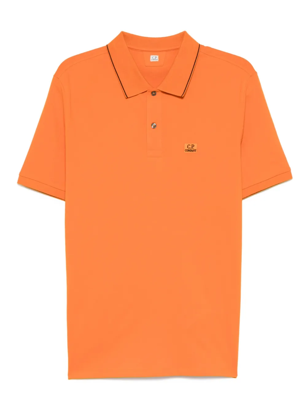 C.P. Company short-sleeve polo shirt | Orange | Image 1