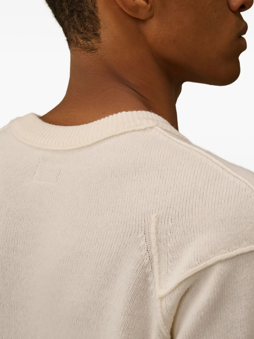 C.P. Company Lens-detail sweater Wit