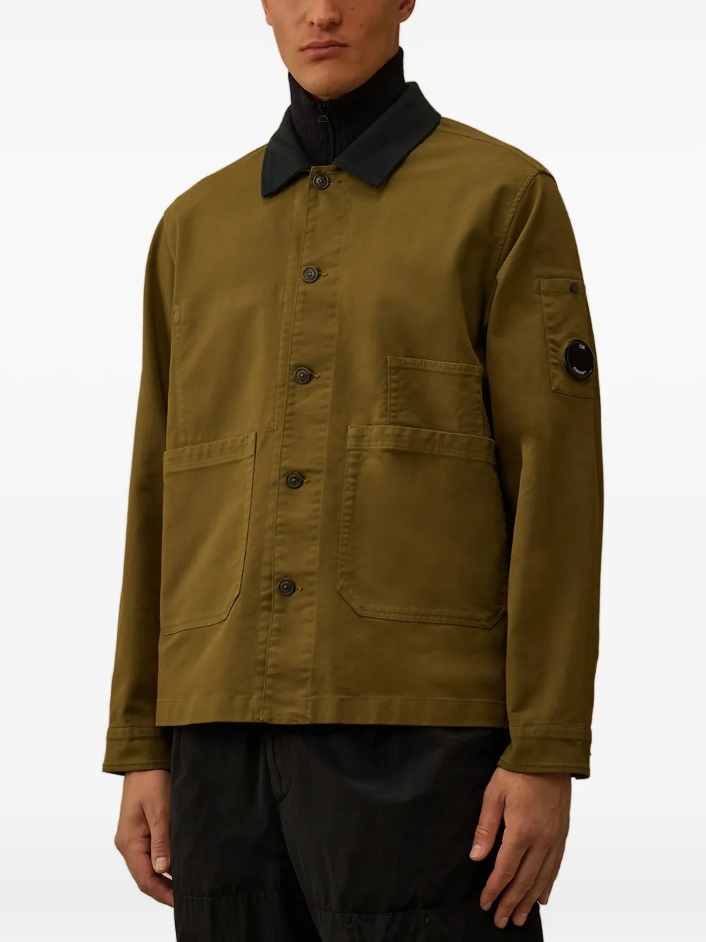 C.P. Company Jack met zak met knopen Groen