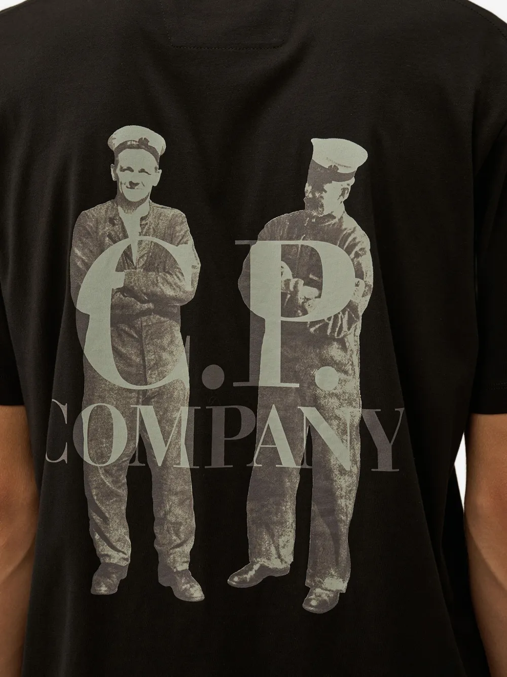 C.P. Company T-shirt met logoprint Zwart