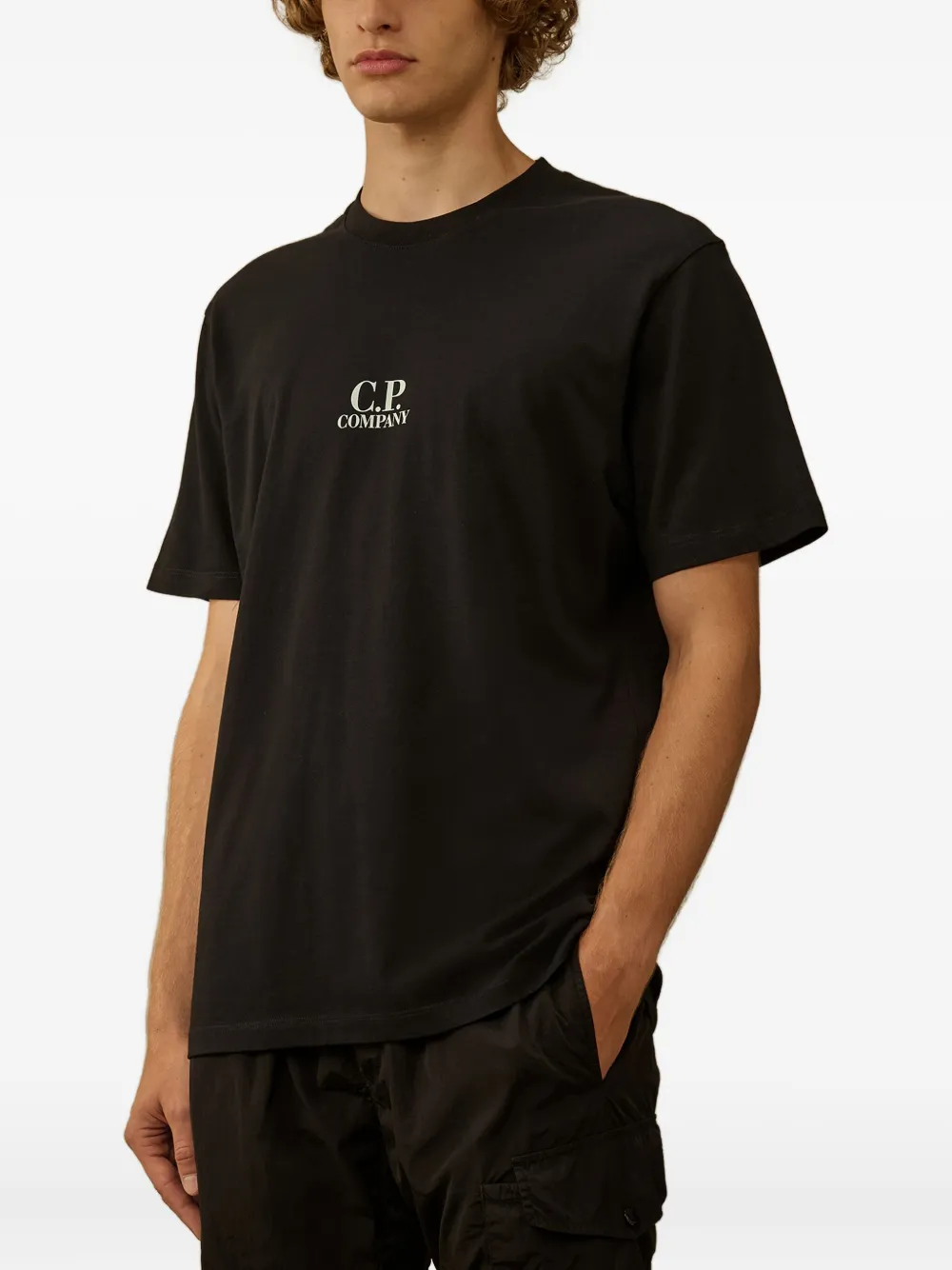 C.P. Company T-shirt met logoprint Zwart