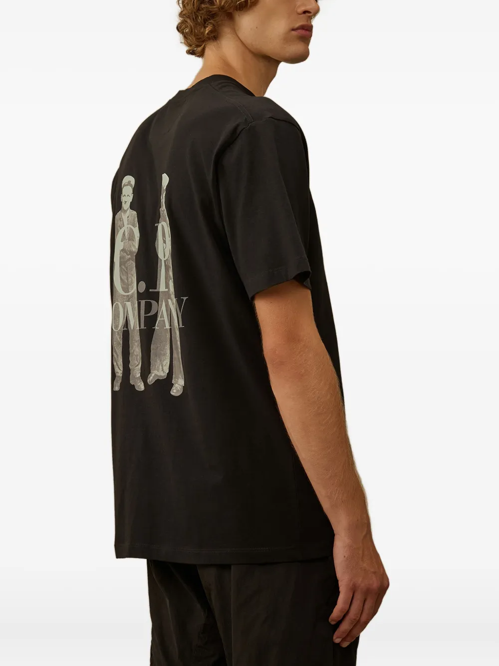 C.P. Company T-shirt met logoprint Zwart