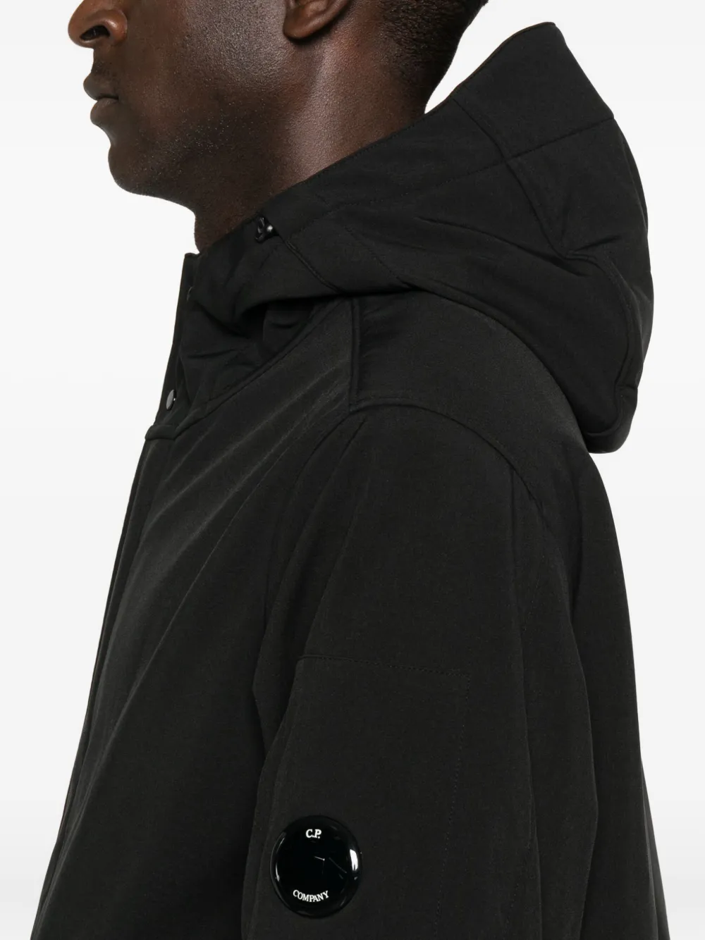 C.P. Company Jack met capuchon en logodetail Zwart