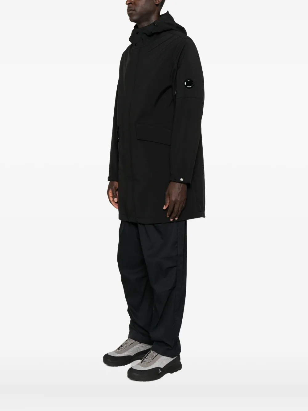 C.P. Company Jack met capuchon en logodetail Zwart