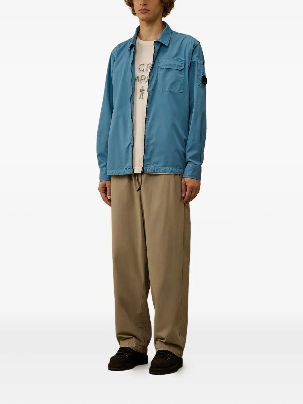 C.P. Company Shirtjack met ritszak Blauw