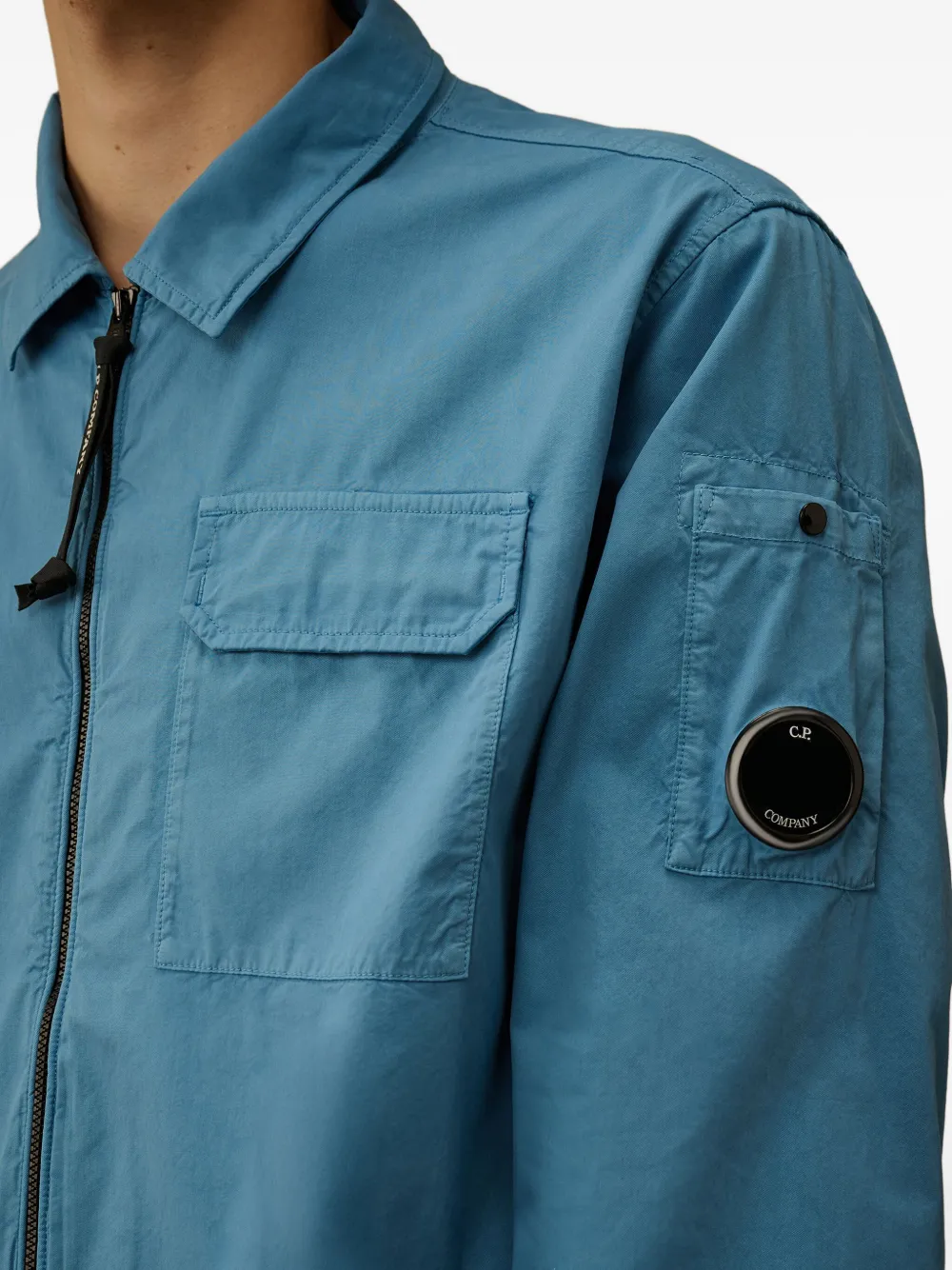 C.P. Company Shirtjack met ritszak Blauw