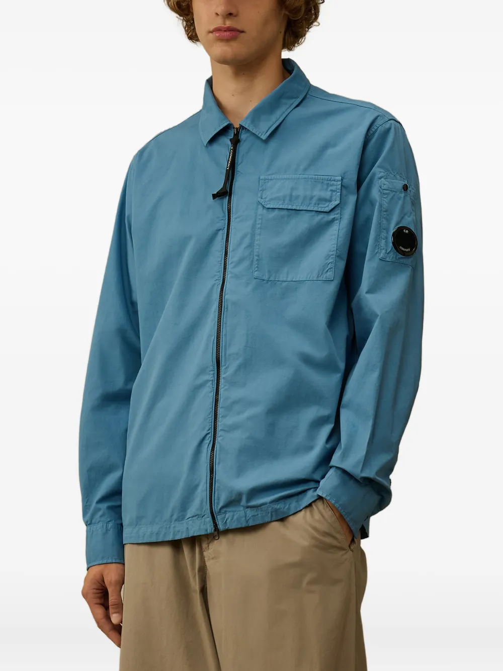 C.P. Company Shirtjack met ritszak Blauw