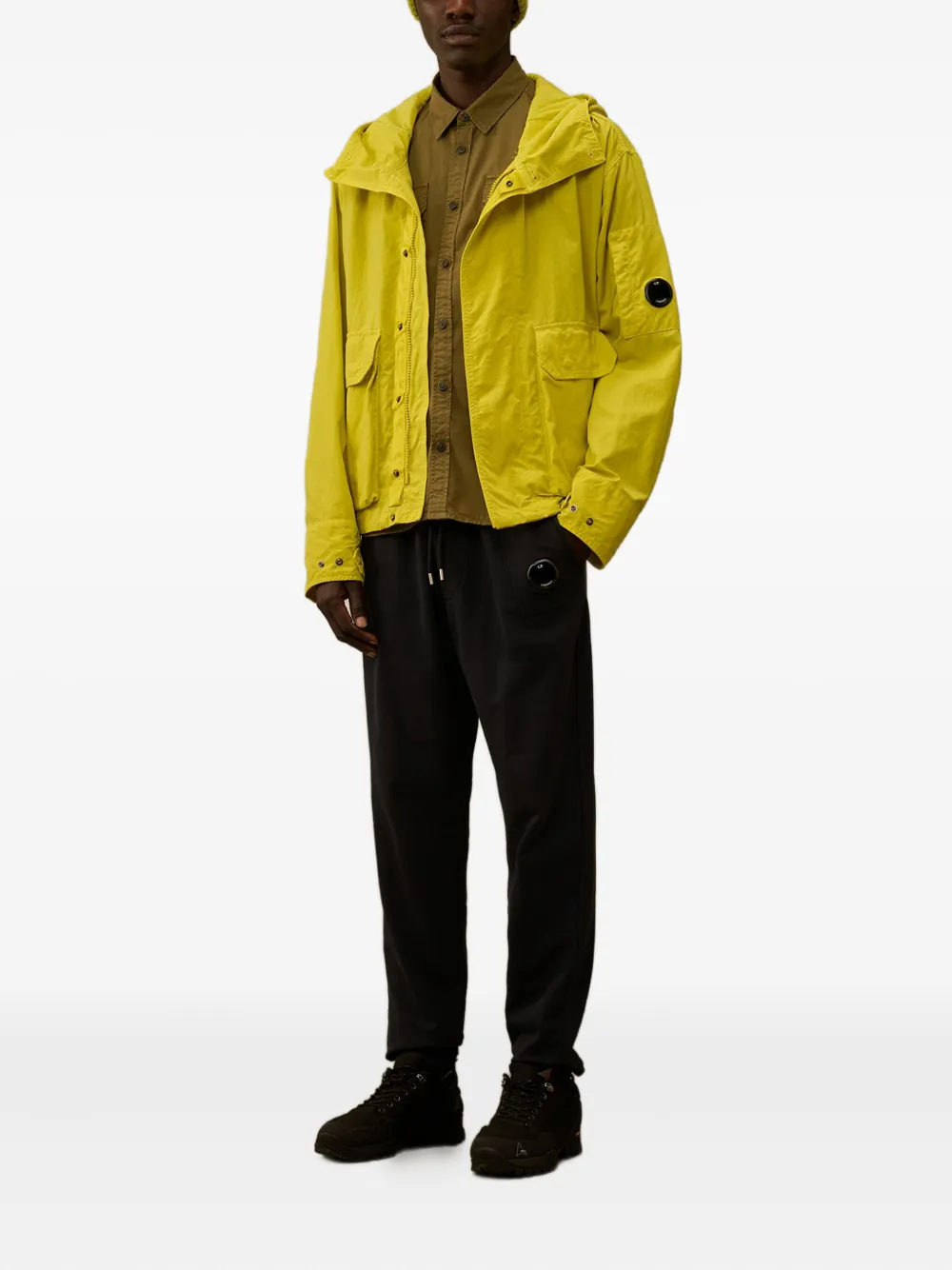 C.P. Company hooded pocket jacket Geel