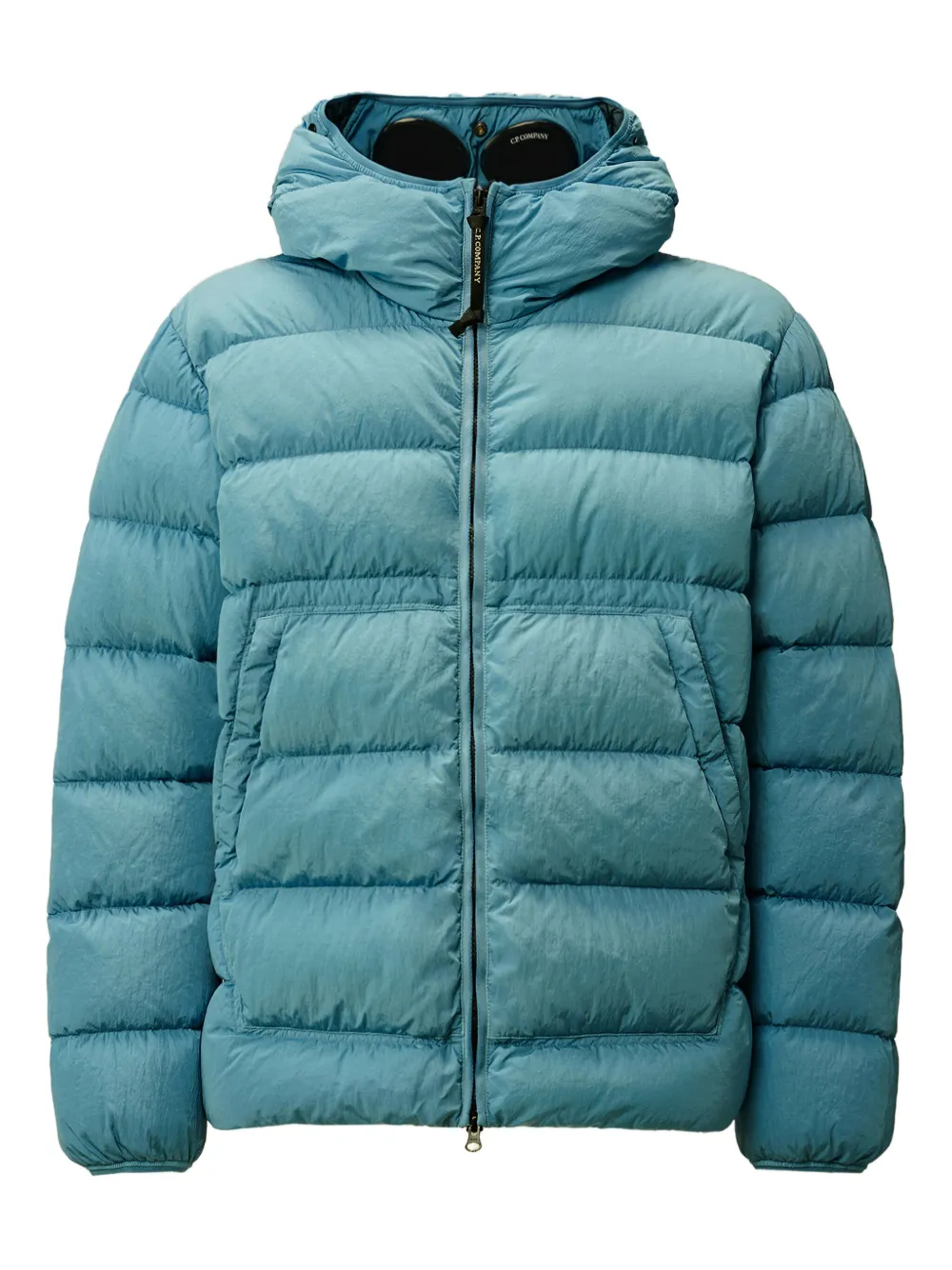 C.P. Company goggle-hood down jacket Blauw