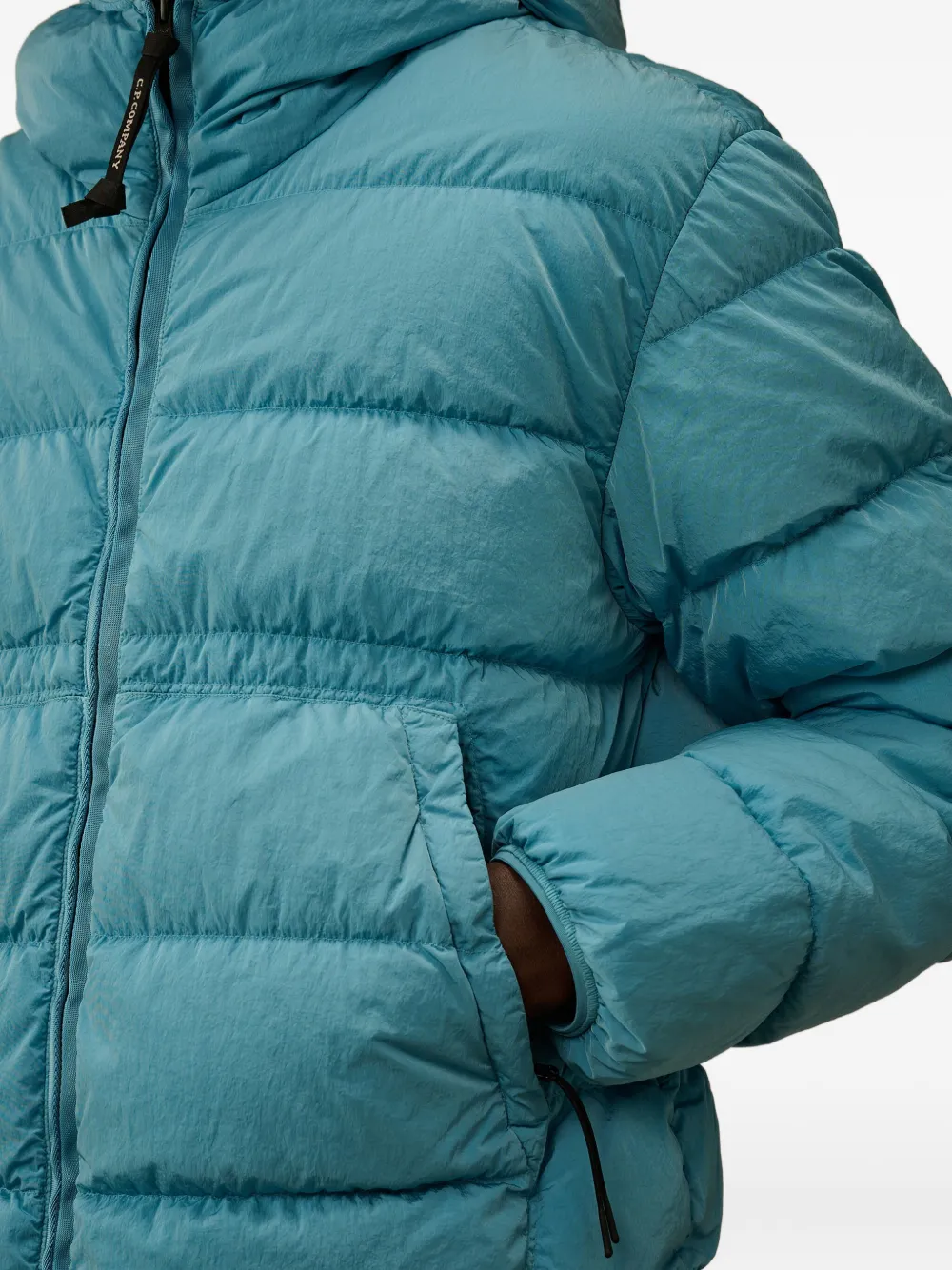 C.P. Company goggle-hood down jacket Blauw
