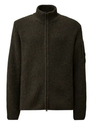 CPカンパニー ライムグリーン ジップアップ カーディガン C.P. Company