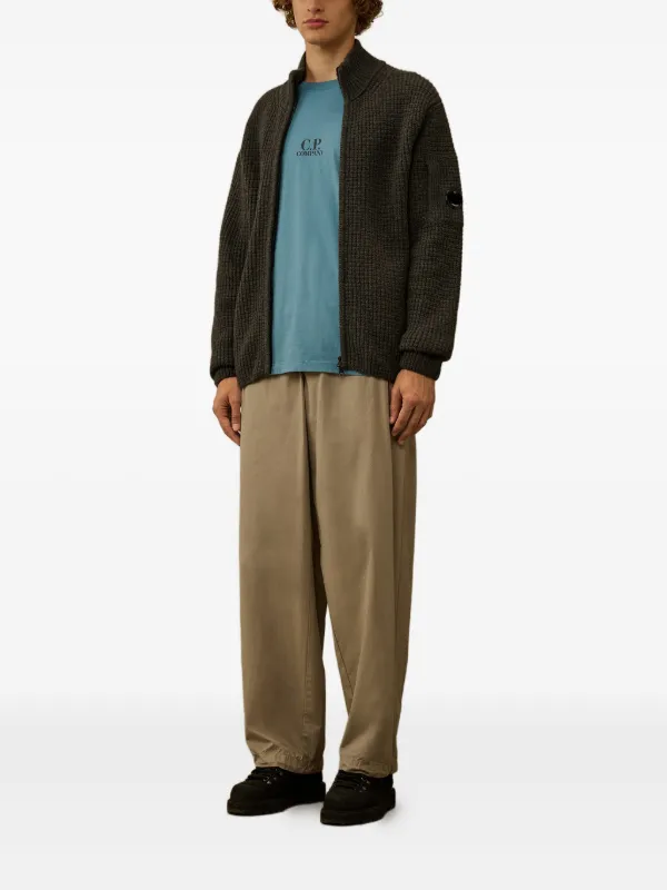 C.P. Company ハイネック ジップカーディガン | グリーン | FARFETCH JP