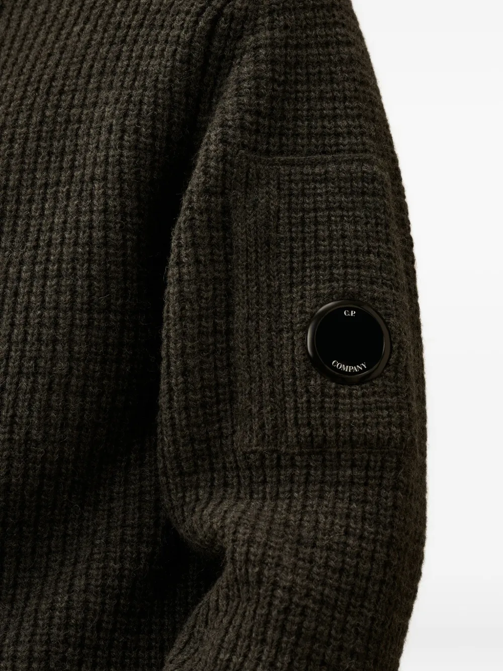 C.P. Company Vest met hoge hals en rits Groen